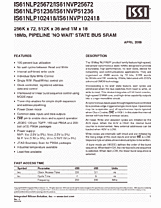 DataSheet IS61NVP51236 pdf